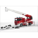 drehen-fraesen-bohren.de BRUDER Spielzeug 03590 LKW Scania R-Serie Feuerwehrleiter mit Wasserpumpe