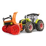 drehen-fraesen-bohren.de BRUDER Spielzeug Claas Axion 950 Traktor mit Schneeketten + Schneefräse / 03017
