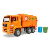 drehen-fraesen-bohren.de BRUDER Spielzeug MAN TGA Müll-LKW Müllabfuhr Mülllaster kippbar orange / 02760