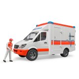 drehen-fraesen-bohren.de BRUDER Spielzeug MB Sprinter Ambulanz Krankenwagen mit Fahrer Sanitäter / 02536
