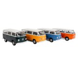 drehen-fraesen-bohren.de Modell Spielzeug Auto Spielzeugauto Modellauto Bulli 1972 VW Bus T2 blau orange