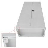 drehen-fraesen-bohren.de Stahl Schubladenschrank Büroschrank Schrank 80x41x179 cm mit 60 Schubladen grau