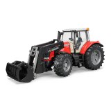 drehen-fraesen-bohren.de BRUDER Massey Ferguson 7624 mit Frontlader Traktor Farmer Spielzeugtraktor 03047